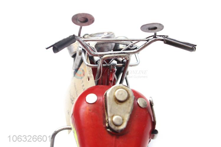 Wholesale Metal Motorcycle Model Vintage Handmade Metal Crafts Display Decoration