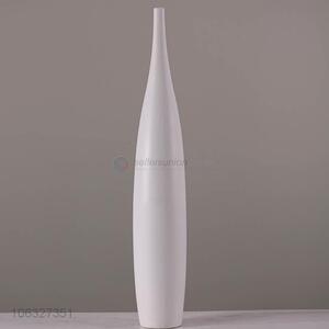 Factory Sell White Color Matte Ceramic Porcelain Home Decor Flower Vase