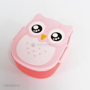 Customized cute owl shape children lunch box