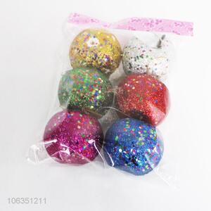 Wholesale hanging ornaments glitter foam apples for Christmas