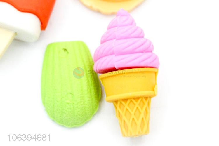 High quality novel design kids toy erasers 3D TPR erasers