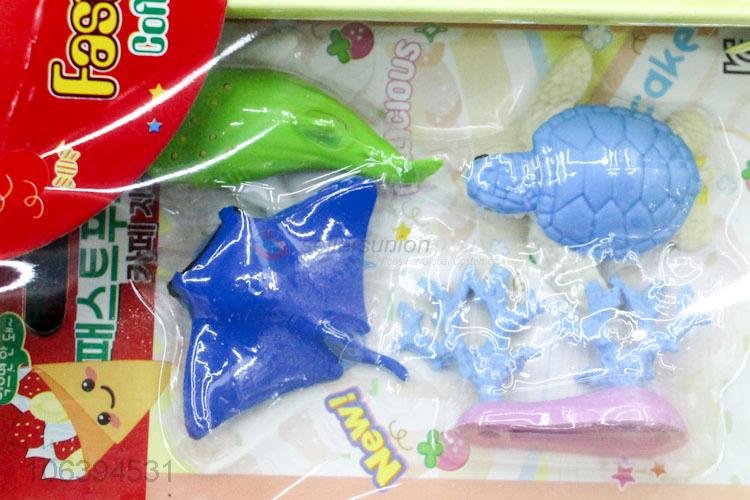 Premium quality lovely kids stationery colorful 3D cartoon erasers