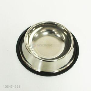 Top grade non-slip round stainless steel <em>dog</em> feeding <em>bowl</em>