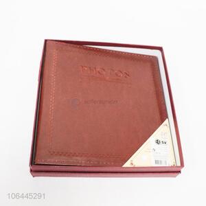 Wholesale simple pu covered glue bound photo album