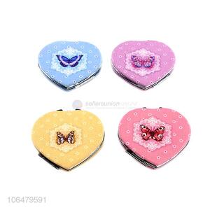 Creative Design Heart Shape Foldable Makeup Mirror