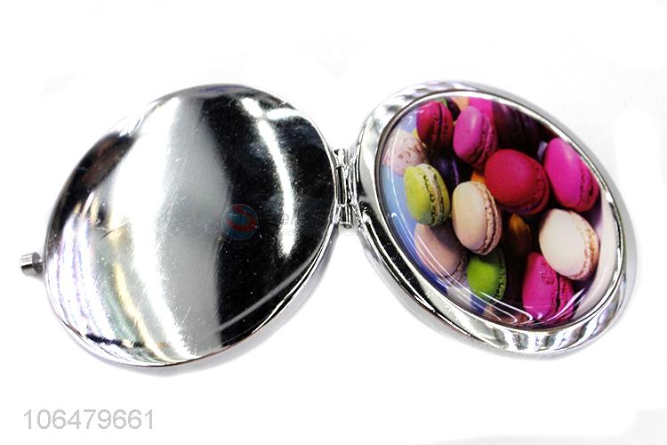 Factory Supply Colorful Round Foldable Makeup Mirror