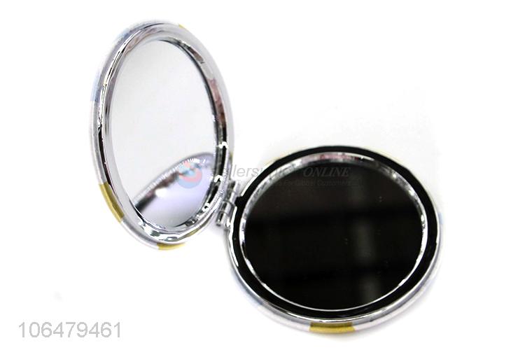 Fashion Style Round Makeup Mirror Foldable Pocket Mirror