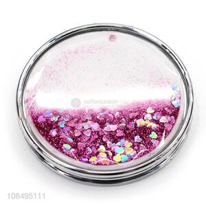 Custom Foldable Round Makeup Mirror Compact Pocket Mirror