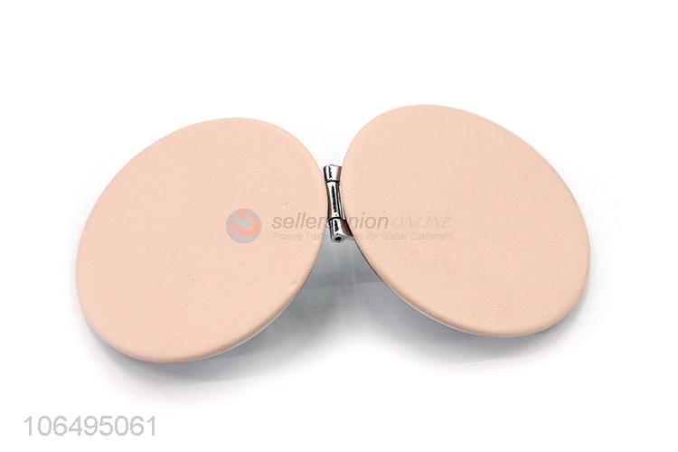 Wholesale Daily Makeup Portable Handheld Round Makeup Mirror