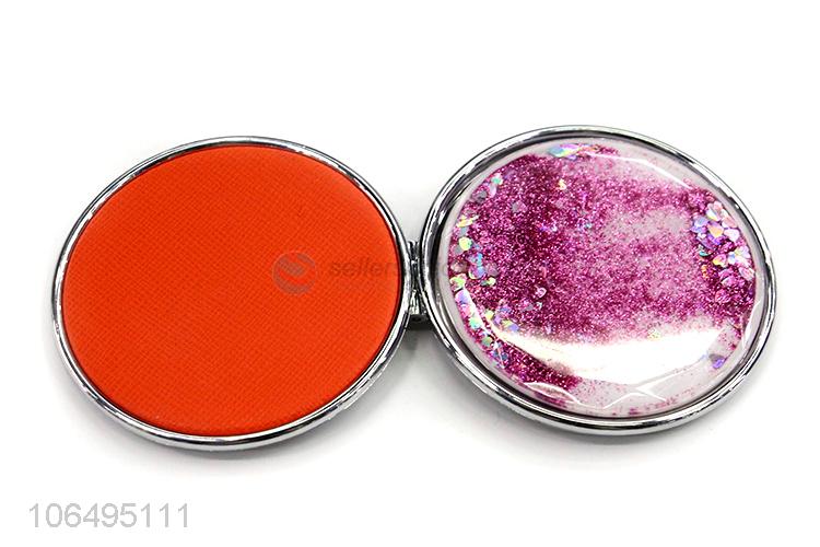 Custom Foldable Round Makeup Mirror Compact Pocket Mirror