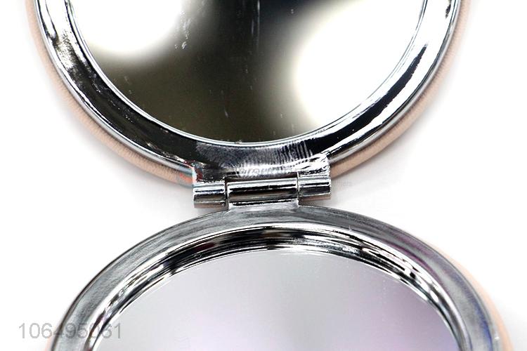 Wholesale Daily Makeup Portable Handheld Round Makeup Mirror