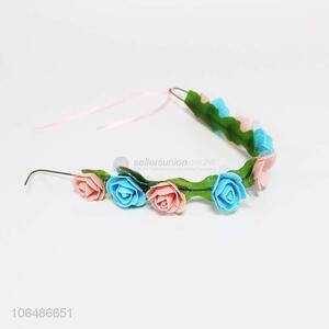 Factory direct sale rose flower vine wreath bridal headdress