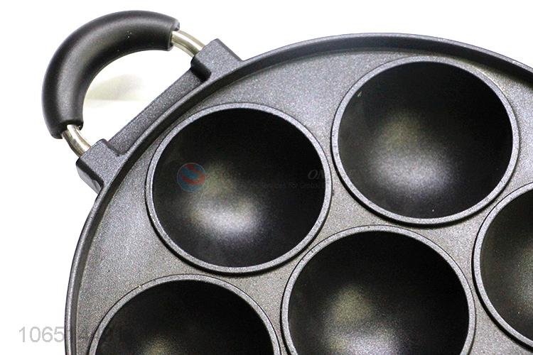 Professional manufacturer non-stick 7holes cast iron cake pan bake pan