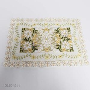 Customized hotel use European style embroidered placemat