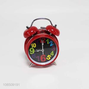 Superior quality metal twin bell alarm clock table clock for kids