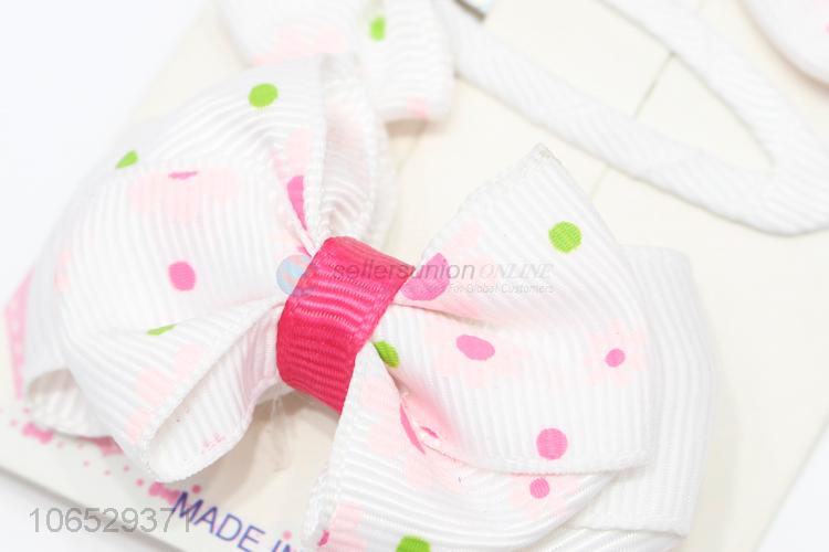 Wholesale Kids Hair Accessories Bow Hair Clip Set