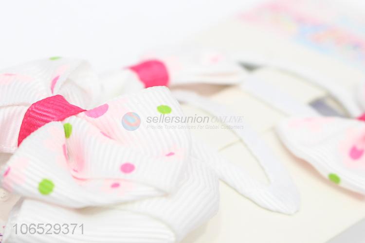 Wholesale Kids Hair Accessories Bow Hair Clip Set