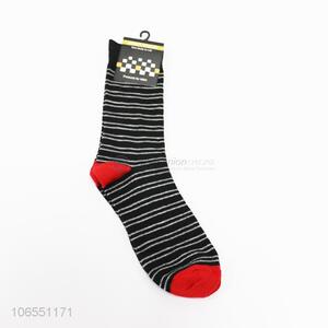 Wholesale cheap men socks mid-calf length polyester socks