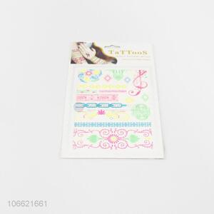 Low price temporary tattoos luminous tattoo stickers