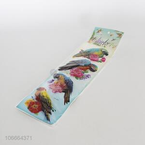 New design beautiful colors bird stickers pvc sticker