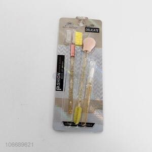 Fashion design cosmetic tools 3pcs eyebrow brush set