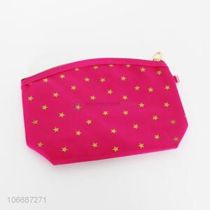 Wholesale fashion star printed polyester cosmetic bag