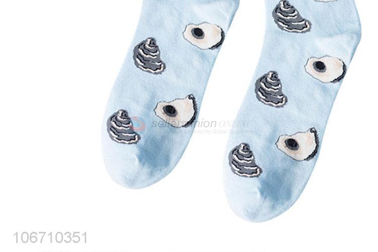 Fashion Design Cute Catoon Pattern Men'S Mid-Calf Cotton Socks