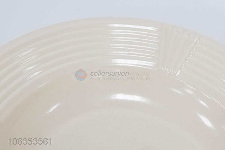 Melamine plate, mix colors,12pcs/shrink packing,22.5*H3CM,85g