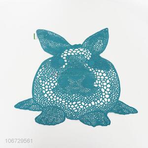 Wholesale Unique Design Rabbit Shaped PVC Placemat