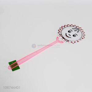 Cartoon Design Plastic Long Handle Swatter