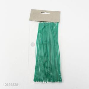 China OEM 100pcs green plastic plant ties garden ties