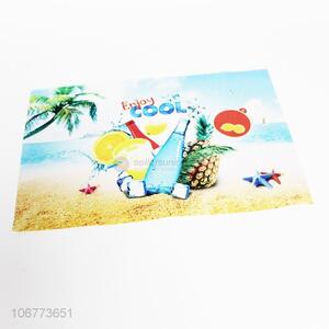 Fashion Printing Rectangle Placemat Waterproof Table Mat