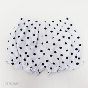 New style fashion dot printed cute little girls shorts