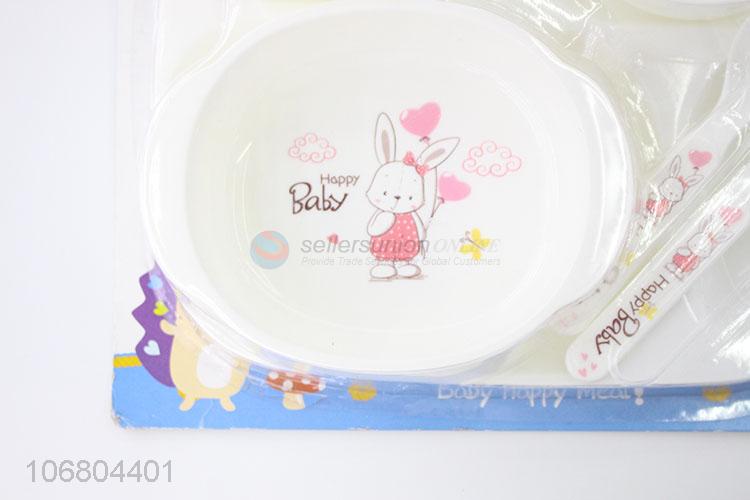 Excellent quality bpa free 4-in-1 baby feeding set with tray