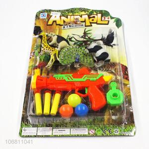 Wholesale Soft Bullet Gun With Animal Model Toy Set