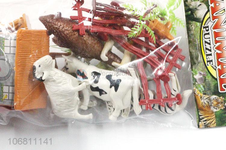 New Design DIY Pasture Animal Model Puzzle Toy Set