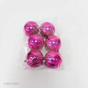 Latest arrival 8cm rose red plastic Christmas balls