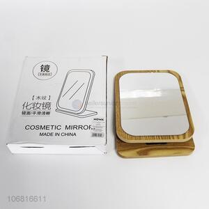 Wholesale Rectangle Wooden Cosmetic Mirror Makeup Mirror