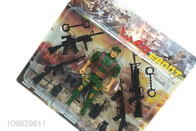 Wholesale cheap military toys play set soldier force toys