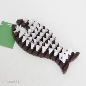 Suitable price creative fish shape plastic cleaning brush