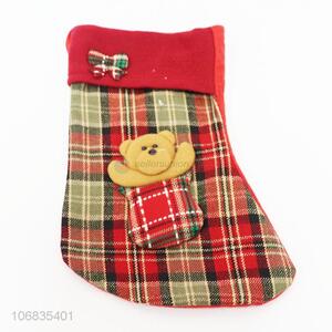 Premium quality xmas santa christmas stocking decoration socks