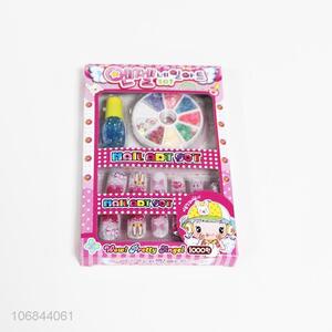 Cartoon Design Fake Nail Cute Nail Art Set For Children