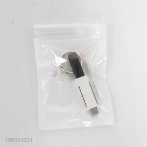 Wholesale creative mini usb cable usb data line with keyring