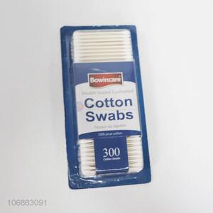 Wholesale custom 300pcs paper stick cotton swabs