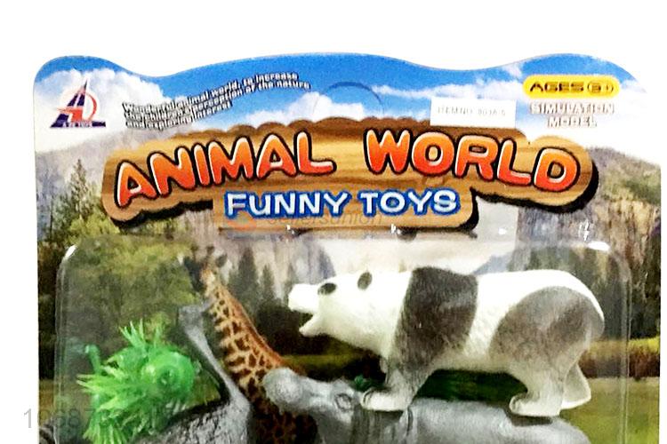 Custom Plastic Wild Animal Model Toy Set