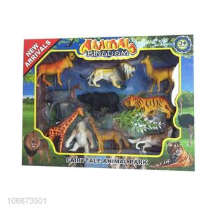 Custom Plastic Wild Animal Model Educational Toy Set