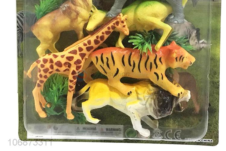 Best Selling Wild Animal Plastic Model Toy Set