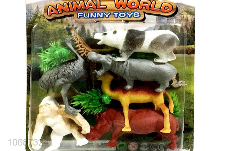 Custom Plastic Wild Animal Model Toy Set