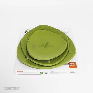 Wholesale newest 3-tier folding plastic snacks dish