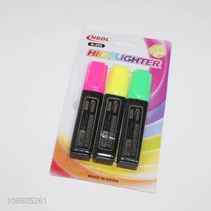 Best Selling 3 Pieces Highlighter Set Fashion Stationery